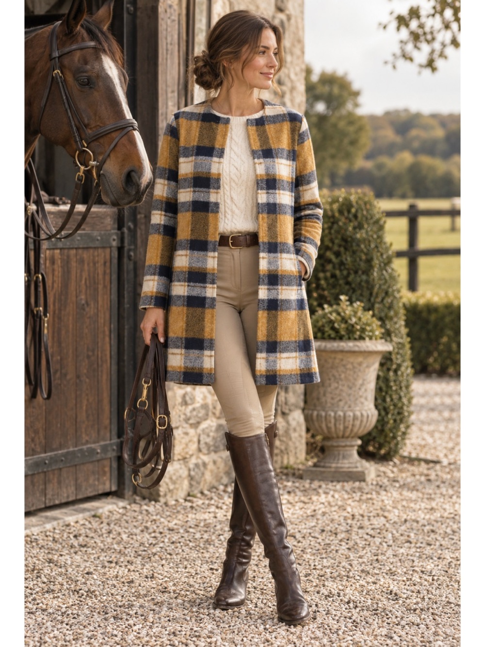 Cynthia Rowley Women’s Plaid Coat